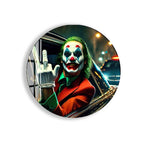 Joker Car Scene Glass Wall Art – DC Supervillain Home Decor