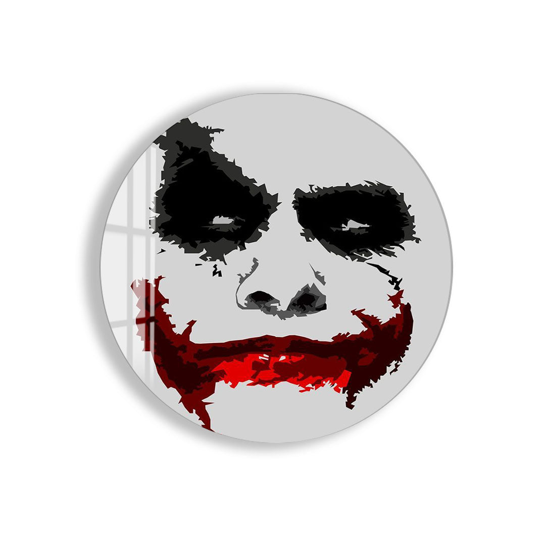 Joker Face Glass Wall Art – DC Supervillain Home Decor