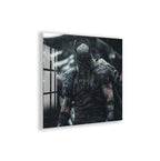 Viking Warrior Glass Wall Art – Norse Mythology Movie Inspired Home Decor