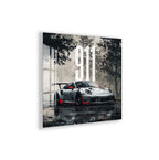 Porsche 911 Glass Wall Art – Luxury Sports Car Decor for Modern Interiors