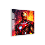 Iron Man Glass Wall Art – Marvel Superhero Home Decor