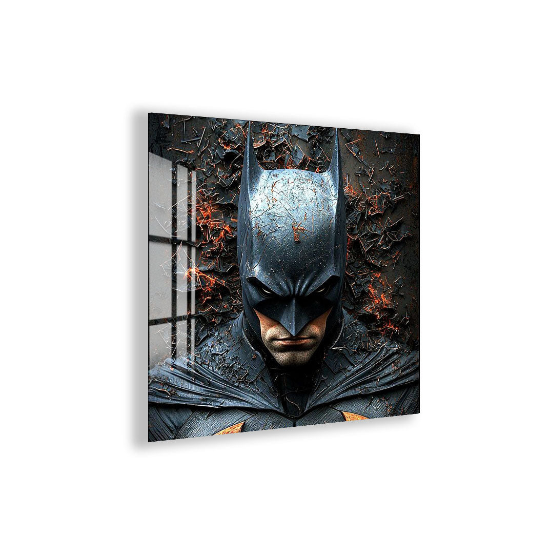 Batman Glass Wall Art – DC Superhero Home Decor