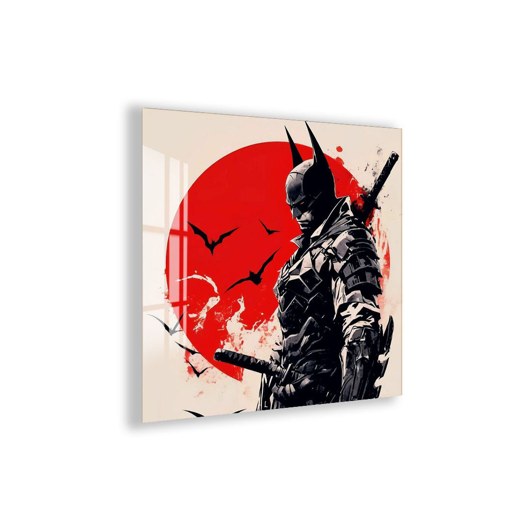 Batman Samurai Glass Wall Art – DC Superhero Home Decor