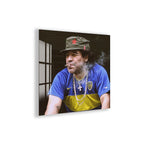 Diego Maradona Glass Wall Art – Boca Juniors Football Legend Decor