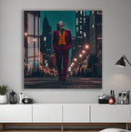 Joker City Night Glass Wall Art – DC Supervillain Home Decor