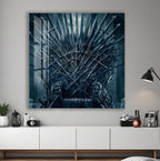 Iron Throne Glass Wall Art – Game of Thrones Inspired Movie Decor