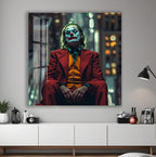 Joker Glass Wall Art – DC Supervillain Movie Home Decor