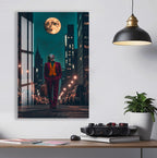 Joker City Night Glass Wall Art – DC Supervillain Home Decor