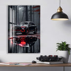 Mercedes Benz Glass Wall Art – Luxury SUV Car Decor for Modern Interiors