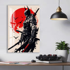 Batman Samurai Glass Wall Art – DC Superhero Home Decor