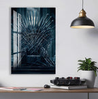 Iron Throne Glass Wall Art – Game of Thrones Inspired Movie Decor