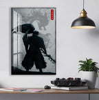 Yasuo Dragon Glass Wall Art – Epic League of Legends Gaming Poster for Modern Interiors