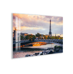 Paris Eiffel Tower Glass Wall Art – Stunning Cityscape Poster for Modern Interiors