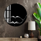 Erotic Nude Glass Wall Art – Sensual Black and White Intimate Body Decor