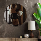 Erotic Lingerie Woman Glass Wall Art – Sensual Boudoir Style for Bedroom & Modern Home Decor