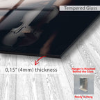 Erotic Nude Glass Wall Art – Sensual Woman with Violin Artistic Decor