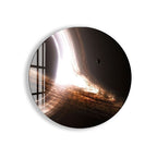 Black Hole Glass Wall Art – Epic Space Phenomenon Poster for Modern Interiors
