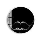 Erotic Nude Glass Wall Art – Sensual Black and White Intimate Body Decor